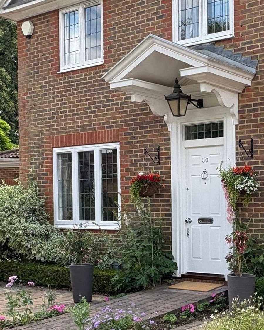 The front entrance of the private practice in Weybridge, Surrey, where face-to-face sessions take place